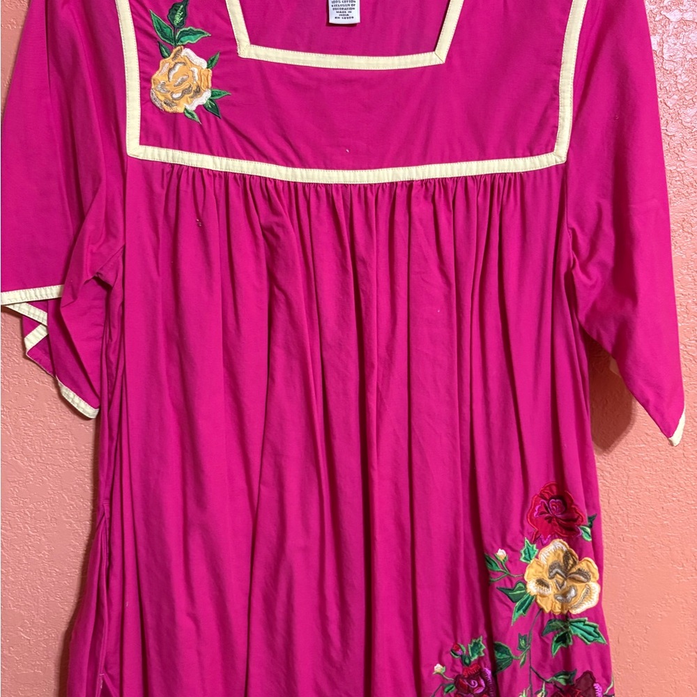 Vintage Bechamel Pink Flutter Sleeve Sundress - Picture 2 of 2